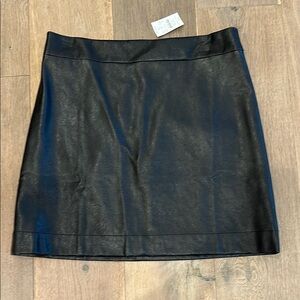 J. Crew Sleek Black Mini Skirt